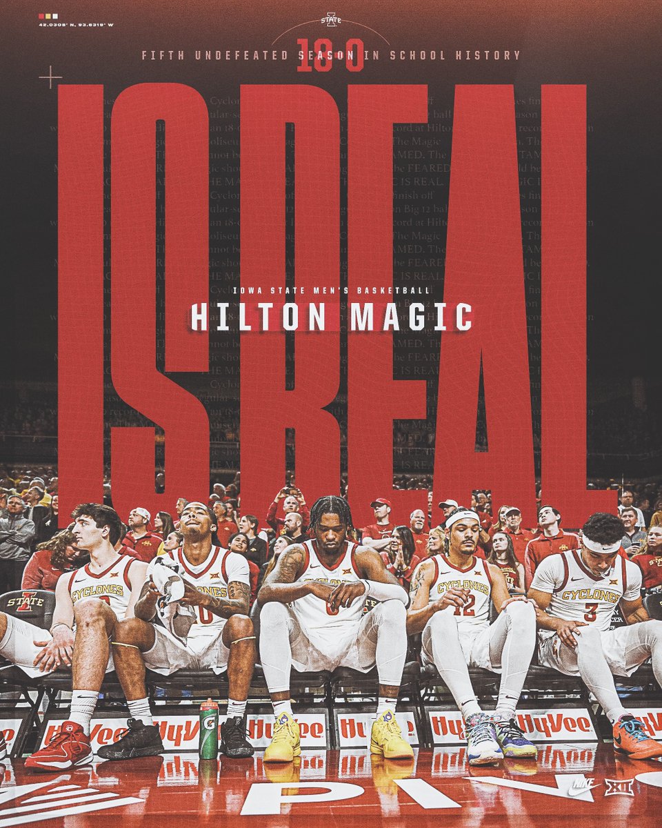CycloneMBB's tweet photo. History. Magic. 18-0.

#Cyclones | #C5C https://t.co/zdjNvANzRq