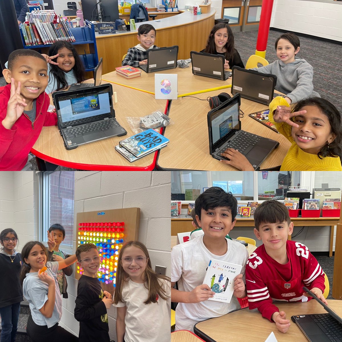 Sheri Susa (@sheri_susa) on Twitter photo Such an amazing day in the library today! Updated space, fabulous new books, and super fun activities! 📚Check out those smiles!😊 <a href="/LiteZilla/">LiteZilla</a> <a href="/ManorOaksNHPGCP/">Manor Oaks School</a> <a href="/NHPGCP/">Dr.JenniferMorrison-Raptis, NHPGCP Superintendent</a> #proud2bnhpgcp Such an amazing day in the library today! Updated space, fabulous new books, and super fun activities! 📚Check out those smiles!😊 <a href="/LiteZilla/">LiteZilla</a> <a href="/ManorOaksNHPGCP/">Manor Oaks School</a> <a href="/NHPGCP/">Dr.JenniferMorrison-Raptis, NHPGCP Superintendent</a> #proud2bnhpgcp