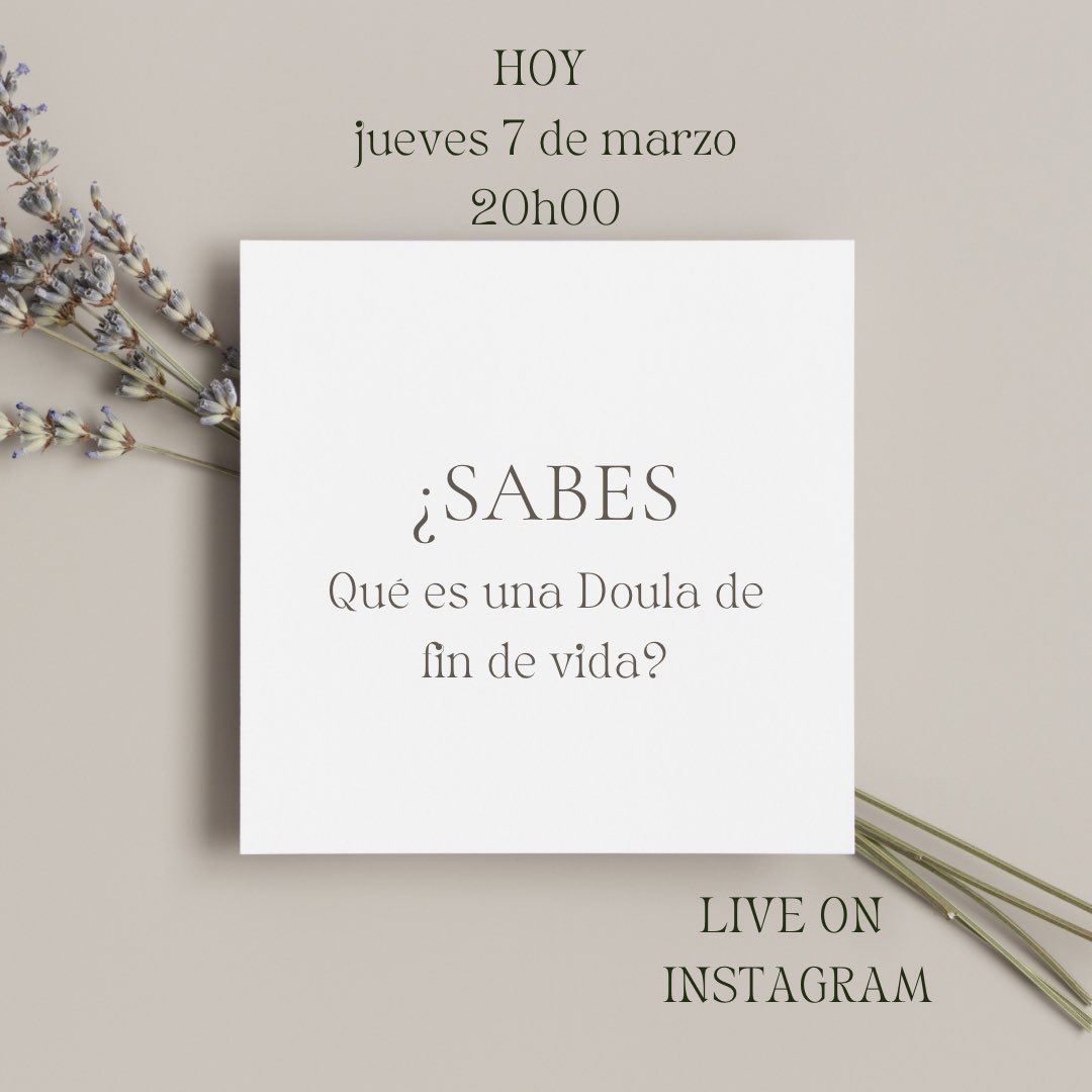 En una hora nos vemos en el EN VIVO que transmitiremos desde mi cuenta de Instagram 

instagram.com/tisiwhattisi?i…

20h00.