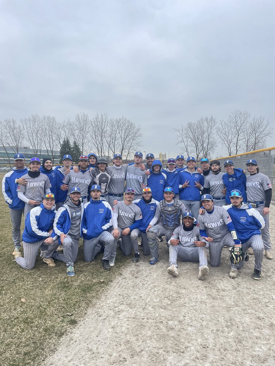 3-2 Hawks!! After playing some of the best teams in the Midwest to start the year, Hawks grab win over Moraine Valley. Jermaine Salcedo picked up the win, Jake Sarnecke with the hold, and Dan Broeker with the save. Odeshoo was 2 for 4 at the plate #kaizen