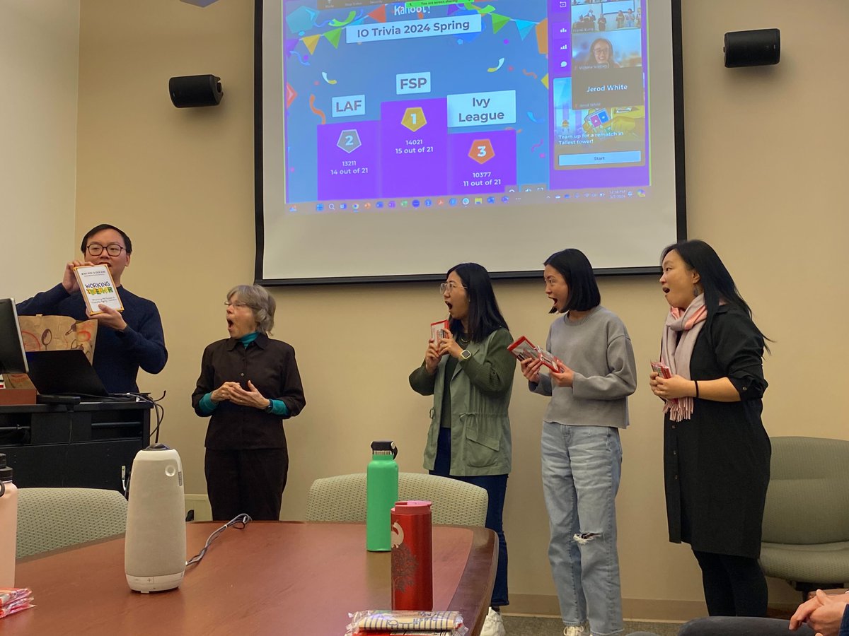 @pagsip @Purdue_PsychSci @ZhixuRickYang @LouisTaySC Congratulations to the winning team 'FSP' - @Jennifer_Ziqi @daphne_hou @SEWooPsy - at the Purdue IO Trivia 2024 @Purdue_PsychSci @pagsip @PurdueHHS. 
Each received the prize of a copy of the new book 'Working Together' by Drs. @MikkiHebl and Eden King: amazon.com/Working-Togeth…
