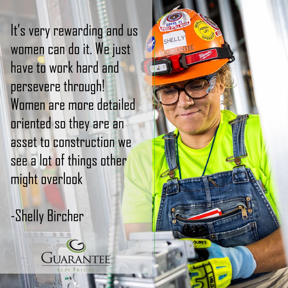Did you know? 10,000 electricians retire from the industry each year, but only 7,000 join it. We are at a deficit and need more skilled electricians. The good news? Women joining the industry are creating an even more innovative workforce. This week we celebrate you!