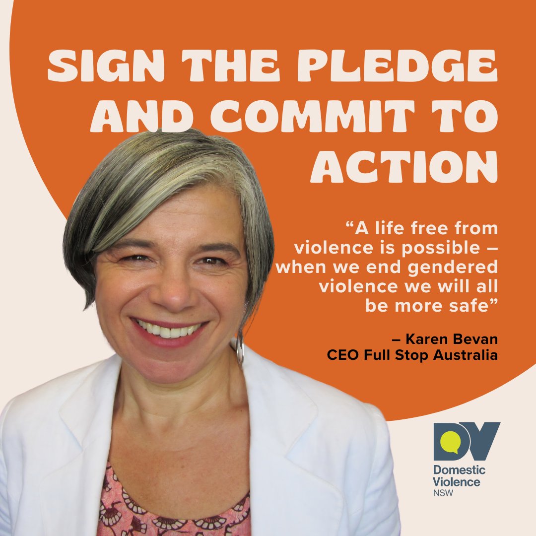 Gender-based violence is preventable. We all have a part to play in creating a world free from violence. 

Launched by @DV_NSW and Rosie Batty AO on International Women’s Day, this pledge asks Australians to declare their commitment to ending domestic and family violence (DFV).