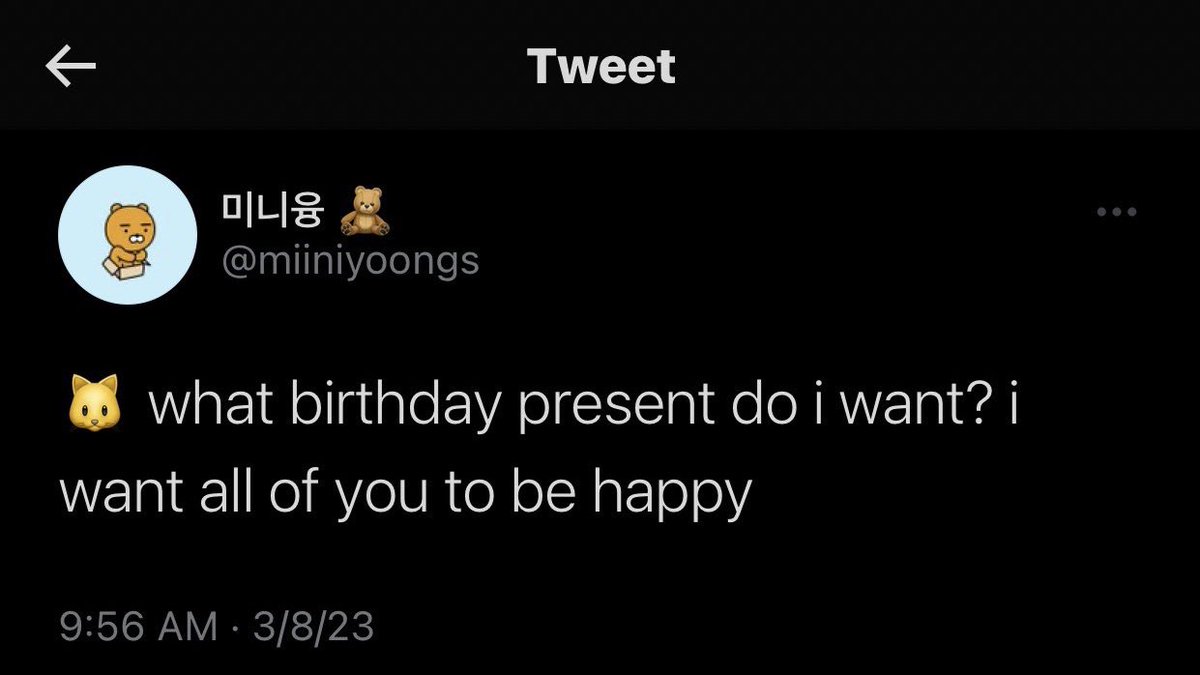 my dearest yoongi, i hope your birthday is full of happiness this year