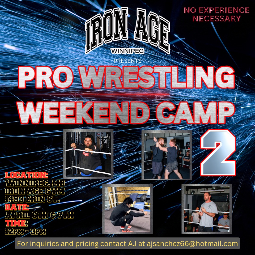 April 6th and 7th in Winnipeg! Reach out to ajsanchez66@hotmail.com for more information!