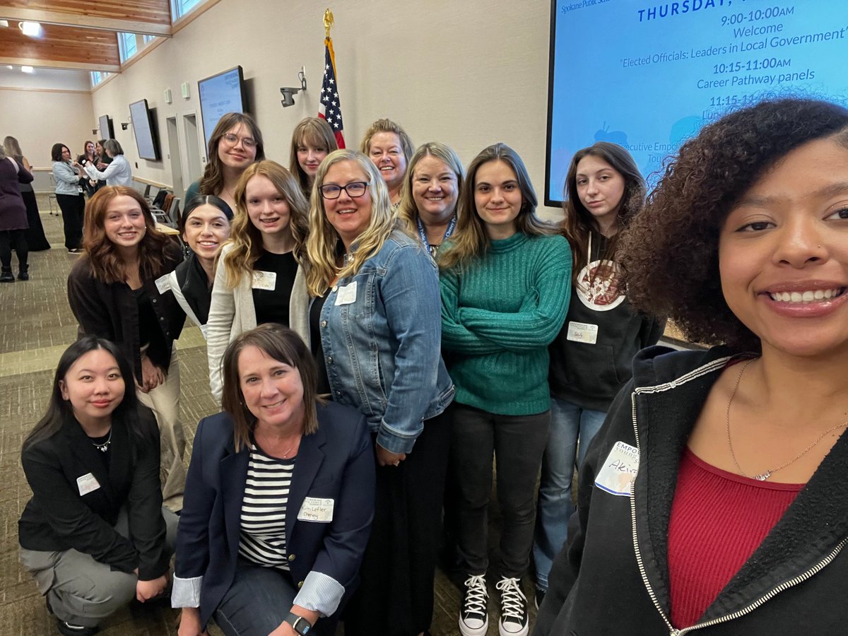 District staff &amp; high school students from across the district attended the Empowering Young Women Summit on Thursday. An incredible opportunity for our students to hear from women leaders across the region. What a great event! #wearecheneypublicschools