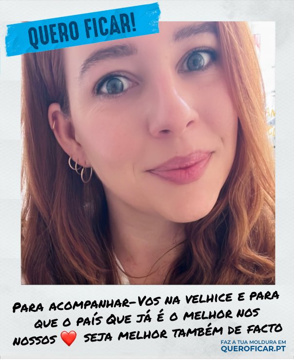 kulakova_lina's tweet photo. Para continuar a usufruir de cada momento com os meus pais, para acompanhar o crescimento das minhas minhas sobrinhas, para que um país que é o melhor nos nossos ❤️ seja de facto melhor
#queroficar https://t.co/7XI95GAMg2