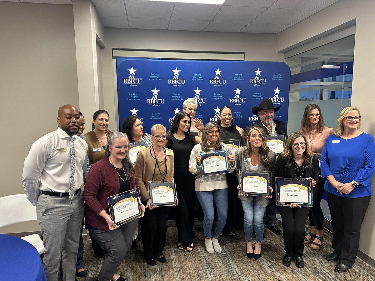 Congratulations <a href="/Leigh_F_Cook/">Leigh F. Cook</a> for receiving the RFBCU Tarrant County Trailblazer Award for those who serve students throughout the community!  We are so proud of you! <a href="/KellerISD/">Keller Schools</a>