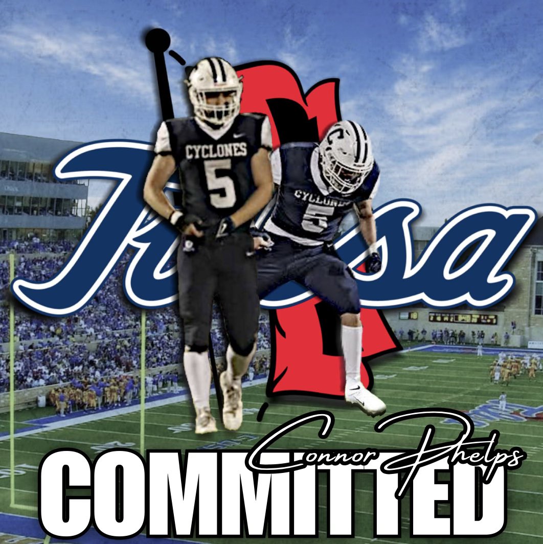 Beyond grateful to announce my commitment to @TulsaFootball! Thank you to all of the coaches who recruited me along the way and thank you to @CoachKMcFarland for the opportunity. #ReignCane