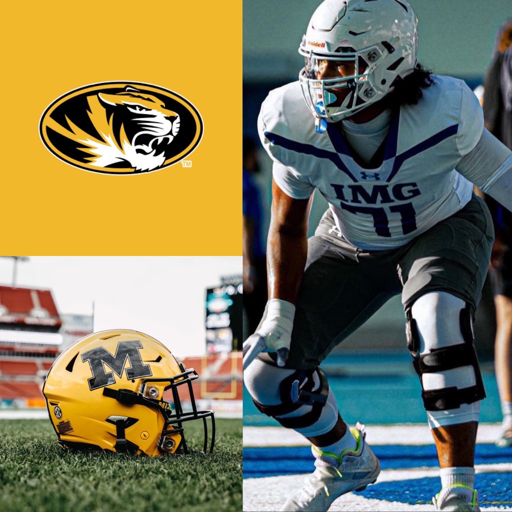 I am extremely blessed and humbled to say that I have received an offer from The University of Missouri @MizzouFootball @CooperWilliams_ @LacedfactDreams @CoachJonesB @adamgorney @Zack_poff_MP @GregBiggins @JeremyO_Johnson @CoachGrimes74 @ChadSimmons_ @BrandonHuffman