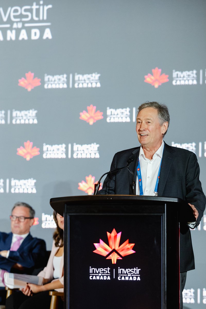 Mark Jarvis, CEO of $GIGA.V, speaking at this year’s Canada Investment Forum about company highlights and why the #Turnagain project is a world-class leader in low-carbon nickel production. Thank you to @invest_canada, @NRCan, @GAC_Corporate for hosting such a successful event!