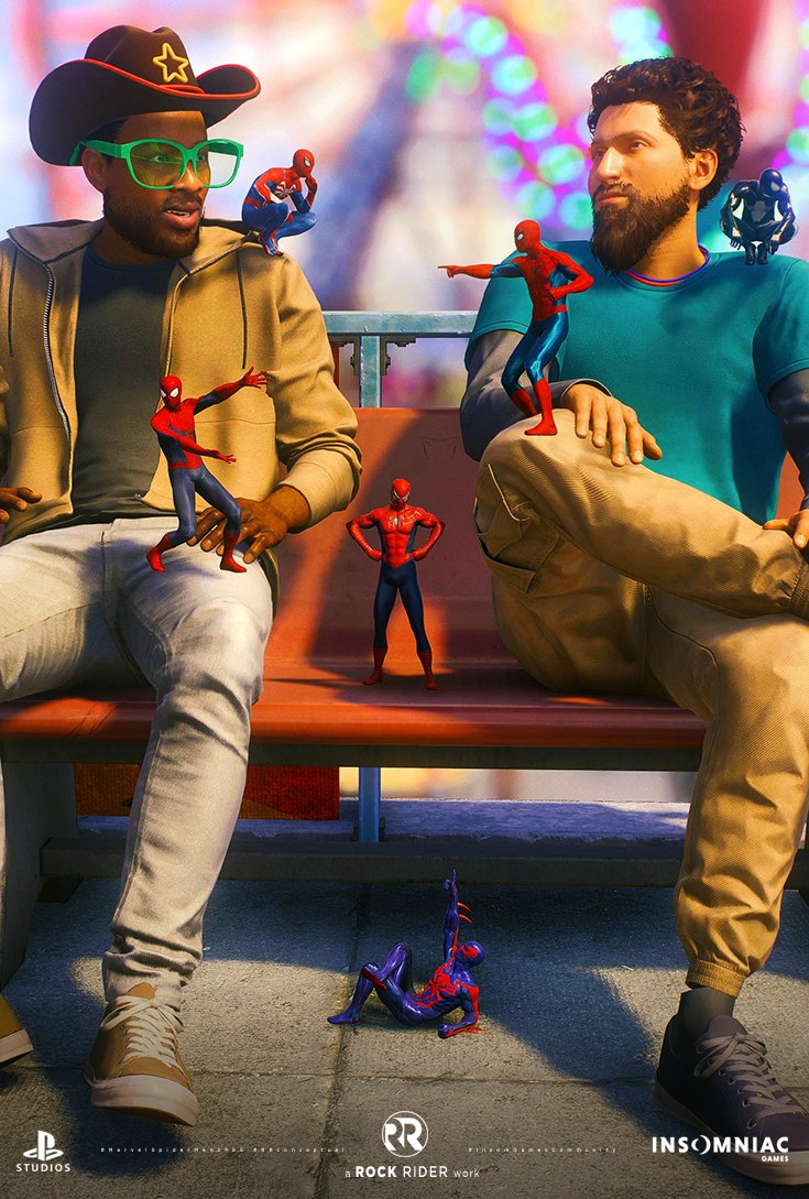 Action Figure Mode is so CUTE! 
Unlike my usual editing, I just merged six pictures to get this. Love this addition @insomniacgames 👏

#SpiderMan2PS5 #RRConceptual #InsomGamesCommunity