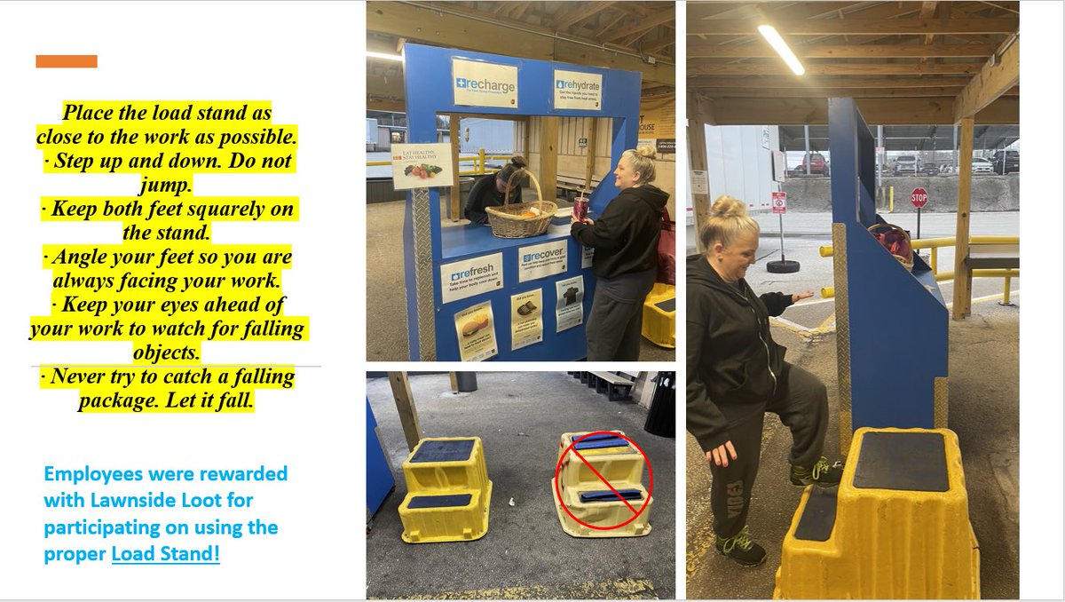 UpsTwi94291's tweet photo. Lawnside Twilight reminds you to use your load stands to minimize the need for reaching! Always work in your PowerZone! @RobertCapone17 @tomperez225 @kelly_gonter @jackchud22 @CarolBTome @RAYNEupSup @RayBarczak @Johnasaulino @LawnjOrepa @kndragonfly @DINAUPS1 @UPSers https://t.co/lKhCekFtc2