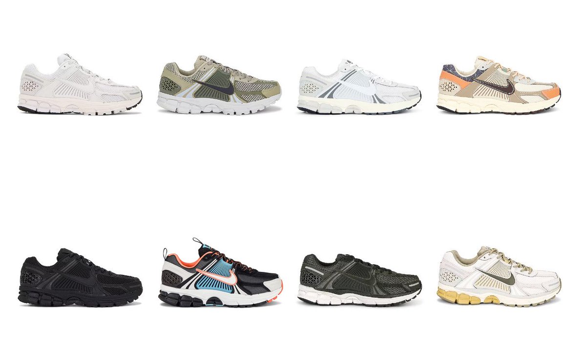 JustFreshKicks's tweet photo. Today only: 20% off Nike Zoom Vomero 5 colorways w/ code HAPPY20

Mens:https://t.co/9NafEtYODH
Wmns:https://t.co/zJLKmG5WjY https://t.co/9otpYTmAvz