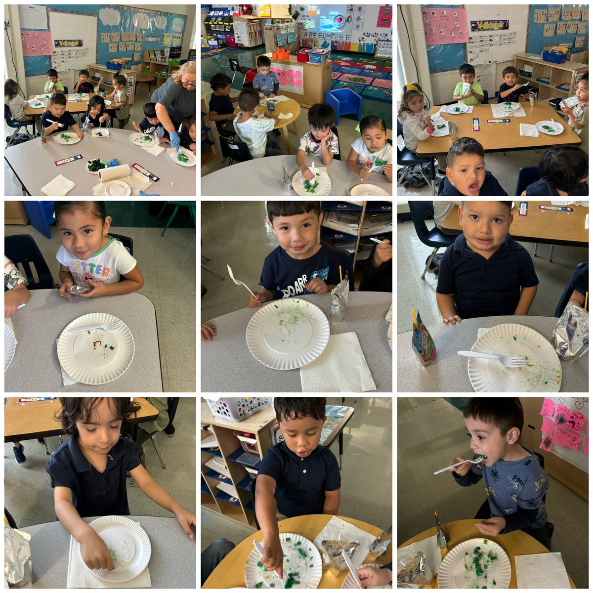 Perfect attendance for Green Eggs and Ham Day! Did they like it? I think the cleaned plates say it all! <a href="/JOSECARDENASECC/">Jose Cardenas ECC</a>