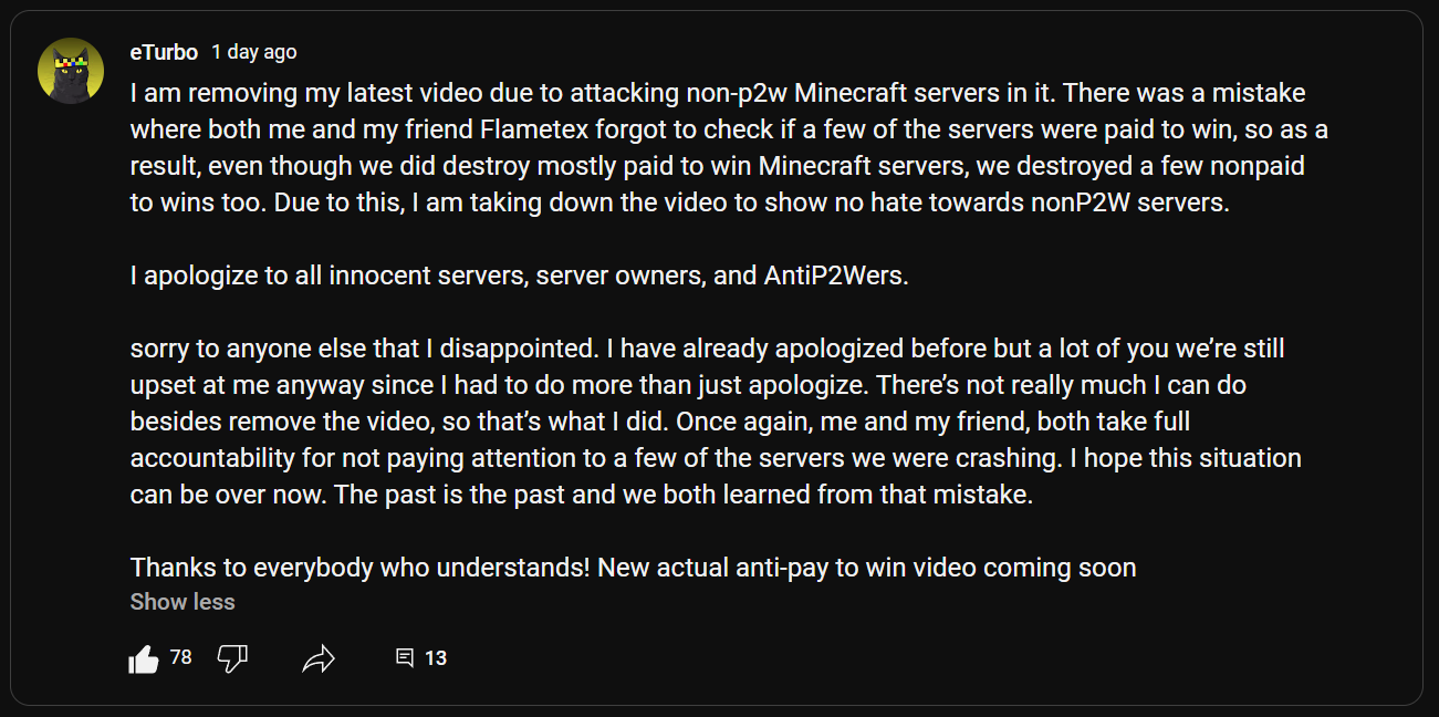TheMisterEpic on X: Minecraft servers don't last forever. Over