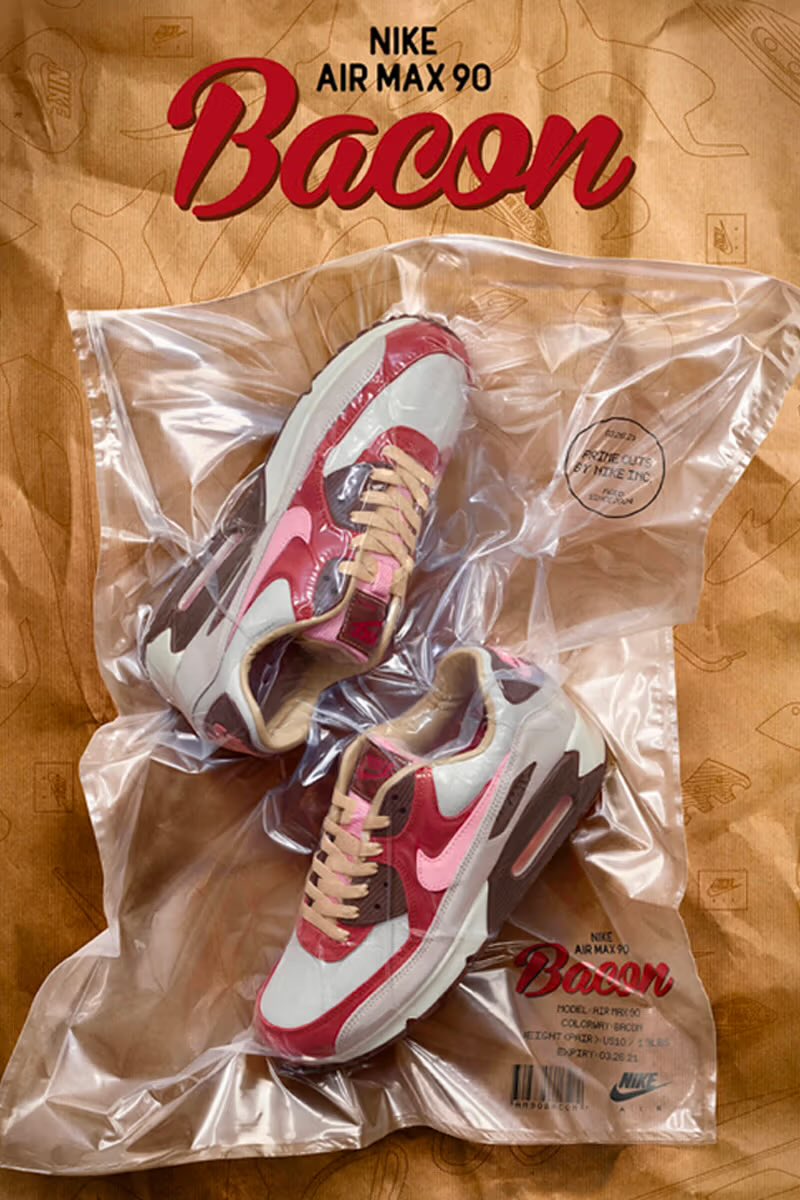 nike air max bacon on feet