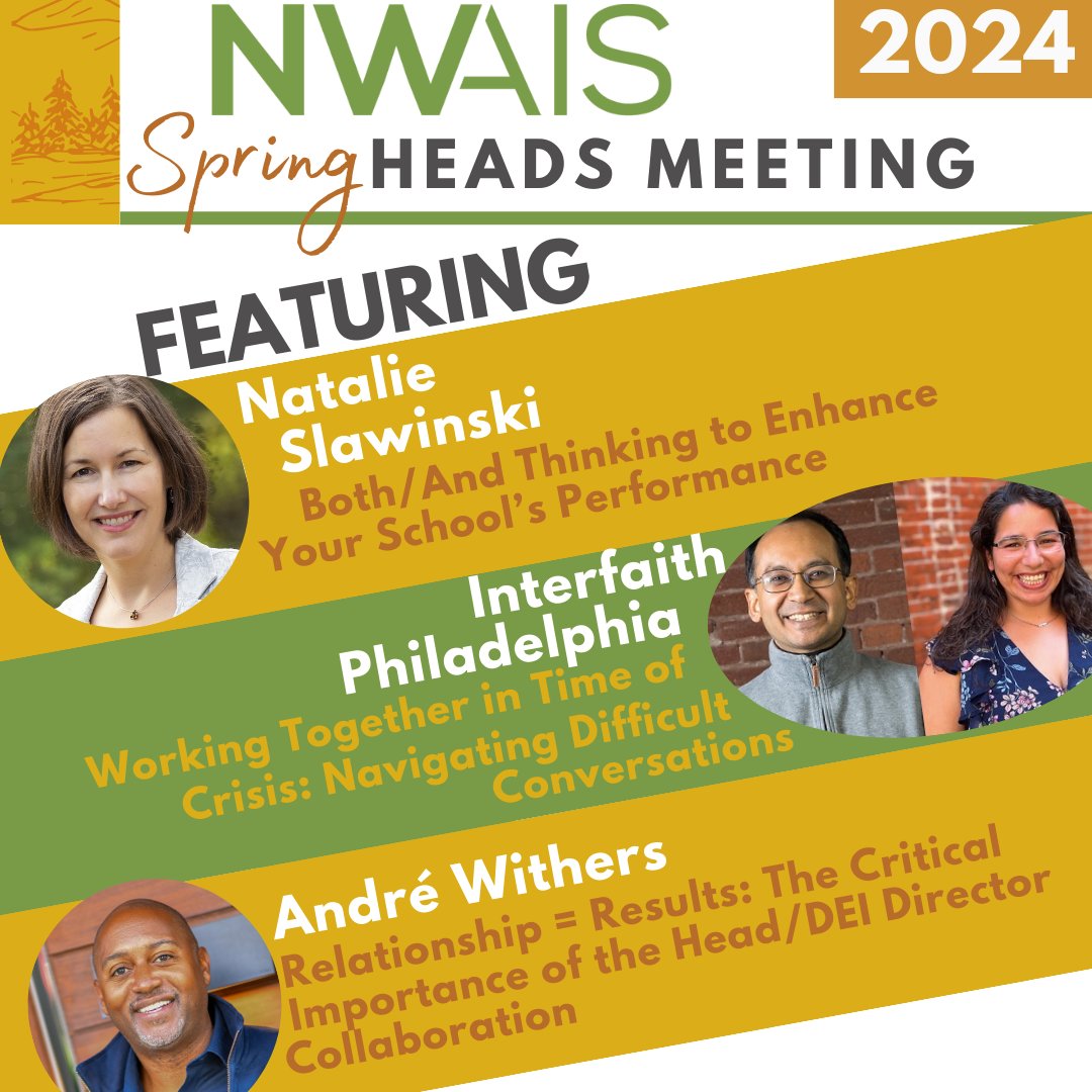 The program is coming together for our Spring Heads Meeting and all we can say is...Heads, bring a pencil. You're going to want to take notes during these incredible presentations. You can't take notes if you're not registered! Register here: nwais.org/events/EventDe…