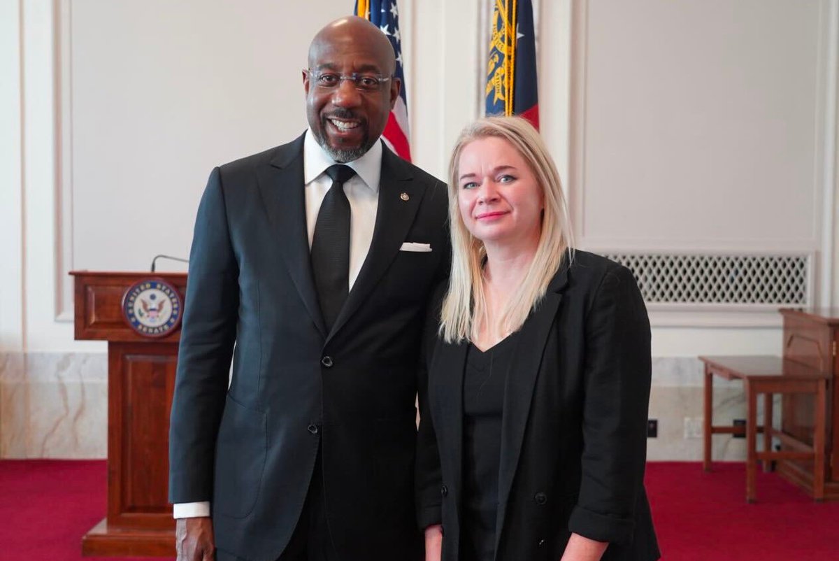 Over 640,000 Georgians currently don’t have health care because they’ve fallen in the health care coverage gap. I brought one of those Georgians with me to the #SOTU tonight—Heather Payne, an ER travel nurse from Dalton. #SOTU2024 (1/5)