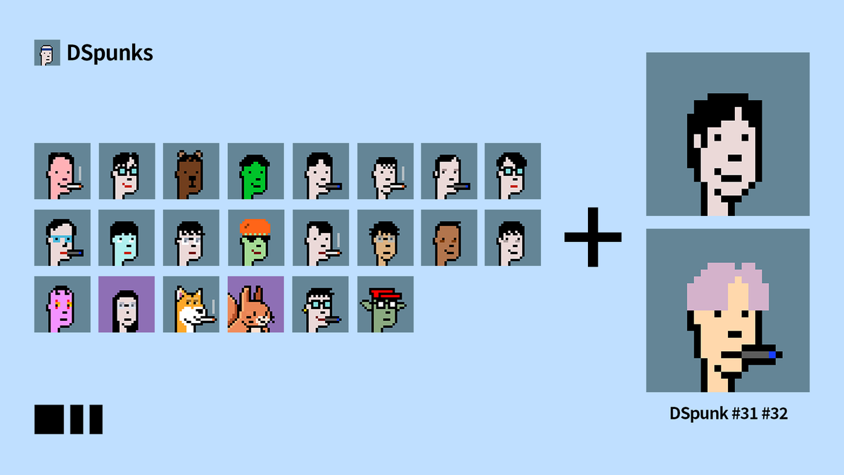 DSpunk #31 &amp; #32 joined the <a href="/DeSpreadTeam/">DeSpread</a>✨ 

Please welcome <a href="/sose_crypto/">Sose | DeSpread (💙,🧡)</a> and <a href="/heytranks/">tranks</a>👋