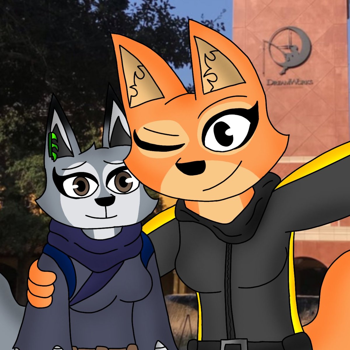 DanielBriz8's tweet photo. I think this is so far the best drawing of Diane and Zhen that I have ever done #KungFuPanda4 #KungFuPanda #Dreamworks #TheBadGuys #Zhen #DianeFoxington #Fox #CorsacFox #Celfie https://t.co/bgQa5Ps7HN