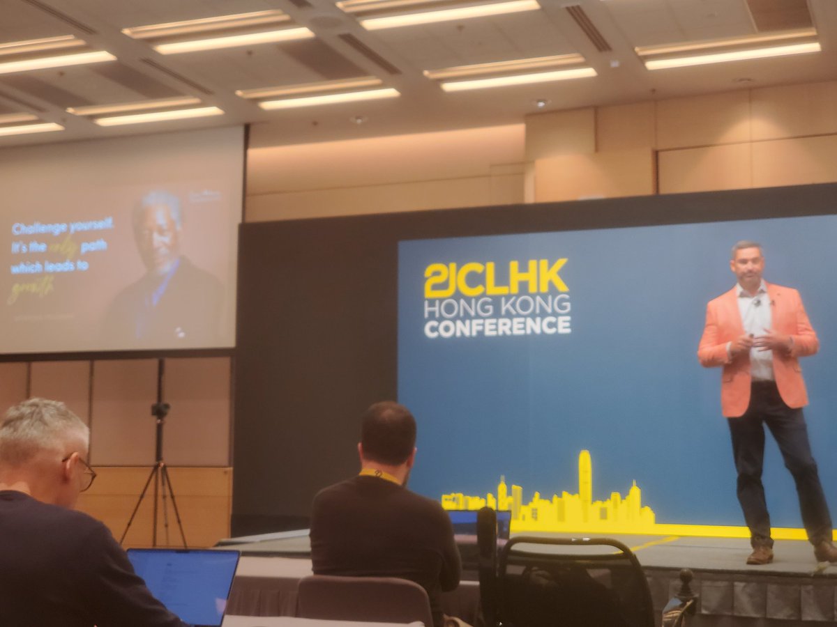 Enjoying listening to James Anderson @#21clhk Great Morgan Freeman quote to illustrate the concept of student agency