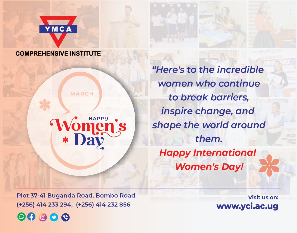 #studyatyci  
Here's to the women who never give up on their dreams, who face challenges with courage, and who inspire others with their resilience.
#happywomensday2024 

yci.ac.ug