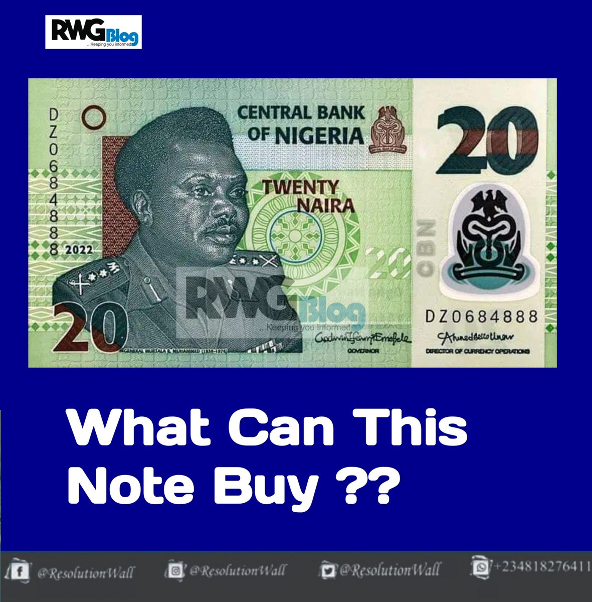 rwgblog_'s tweet image. What can this note buy ?? | #RwGBlog 

Buju
Davido
#NINmodification 
#Binance