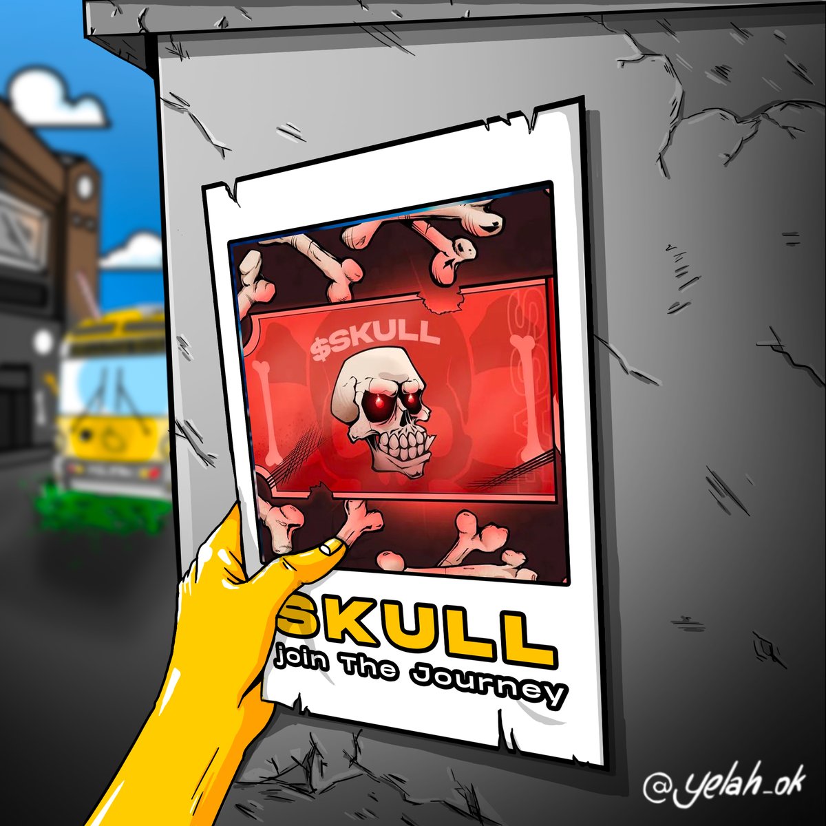 💀COLLAB DROP🎁

In a gray world, something has started to change and new allies are crucial!⚔️

To enter just:
1️⃣ FL <a href="/Yelah_ok/">Yelah</a> &amp;  <a href="/cardanoskull/">SKULL</a>
and join both Discord
2️⃣❤️ &amp; RT
3️⃣ Tag 3 Frèh

🎁Prizes:
🚌1 x Bus Pass (NFT)
🍋5x Yelah WL
💀5x WL Cardano Skull (Free mint for every