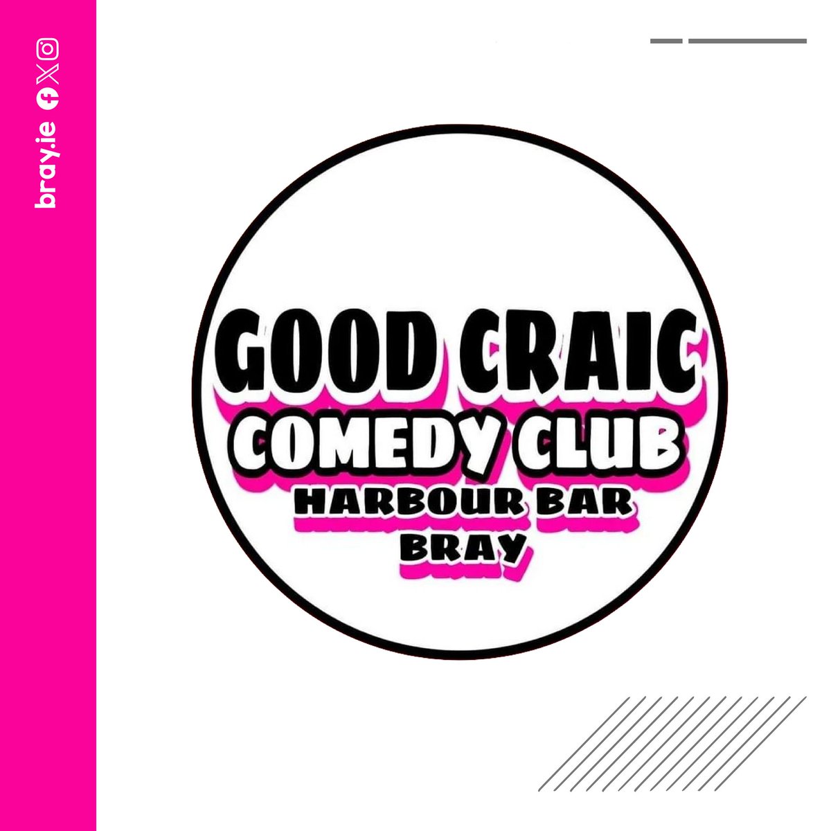bray_ie's tweet photo. The @GoodCraicBray returns next Wednesday, March 13th with a stacked lineup of the finest up-and-coming acts on the Irish comedy scene.

📅 Wed March 13
📍 @theharbour_bar 
⌚️8:15 pm 
ℹ︎ https://t.co/MSgsf7a0DC
🎟️ Free entry 

#SpringInBray #BestOfBray #Bray #LoveBray https://t.co/81JIE4ZUyq