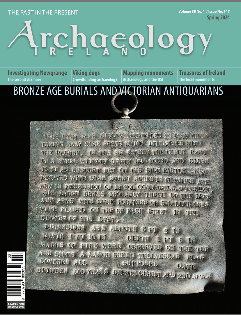 A lovely and fascinating article by Cormac Bourke in the latest Archaeology Ireland. Some beautiful renditions of important archaeological objects used as sculptural pieces to announce local finds and associations. The Bangor bell really ap.peals to me. ⁦@Archaeology_Irl⁩