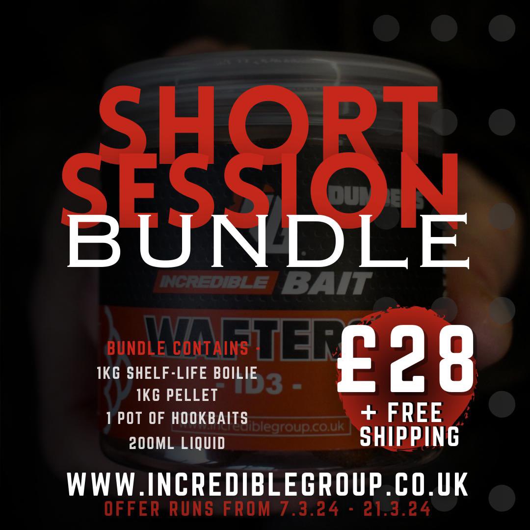 Are you looking to get a quick late winter/early spring trip in? 

Our short session bundle is perfect for getting out on the bank for an overnighter or a sudden unplanned trip. 

incrediblegroup.co.uk

 #incredibletackle #incrediblebaits #simplyincredible #incrediblegroup