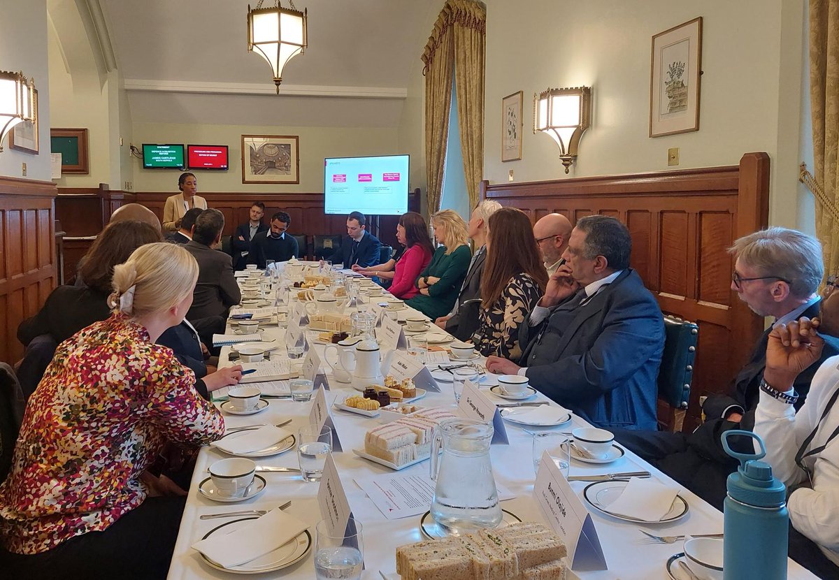 sarah_itam's tweet photo. It was a pleasure to speak at the Parliamentary roundtable on Service Innovation to address health inequalities in prostate cancer.

Thanks to Jim Shannon MP for hosting the meeting, and @AstellasEurope and @incisivehealth for organising.

#prostatecancer #1in4blackmen https://t.co/Y4KsPjayZD