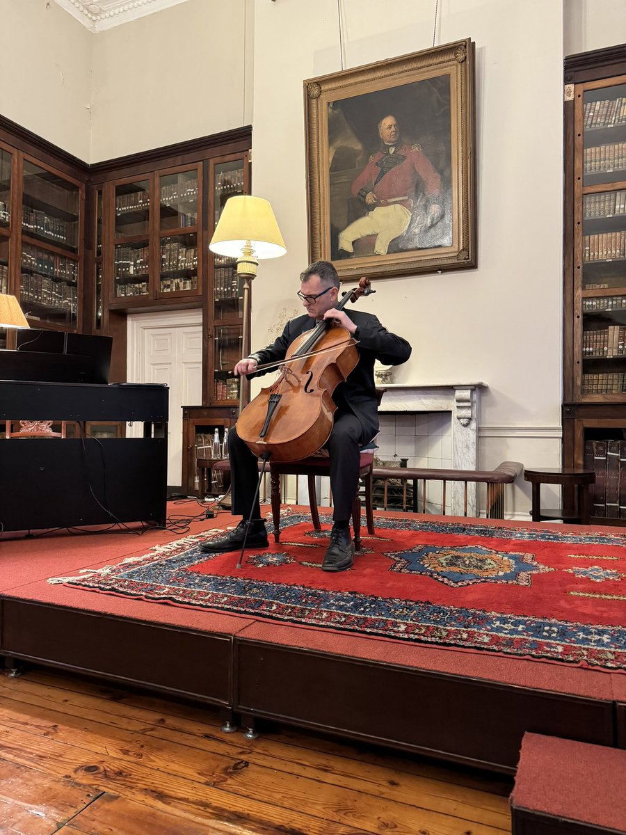 cortes_john's tweet photo. Excellent cello concert at the @GibGarrisonLib to celebrate 230 years, by Michael K Jones with Monica Forrester Becko on piano.  What a setting for such exquisite music! https://t.co/yeOeQKRdlb
