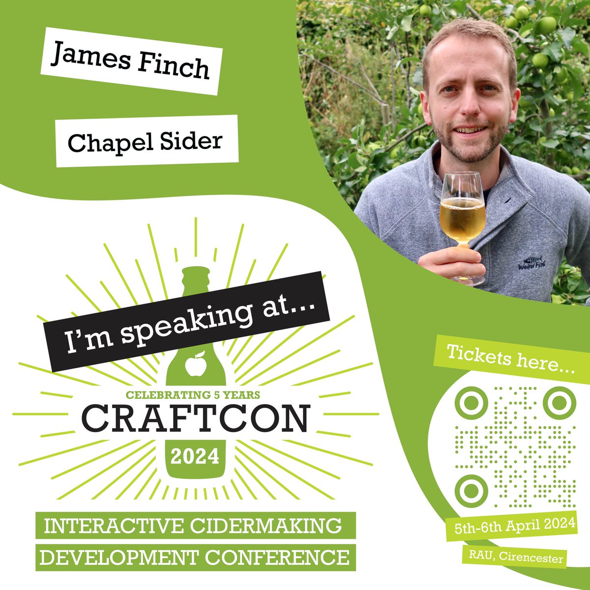 I’m speaking at Craft Con about the challenges &amp; excitement of going commercial with <a href="/ChapelSider/">Chapel Sider</a> 

At Royal Agricultural Uni, Cirencester, on 5th-6th April, CraftCon is suitable for all cider lovers and makers.

Don't miss it!
Tickets: craftcon.co.uk

 #craftcon24