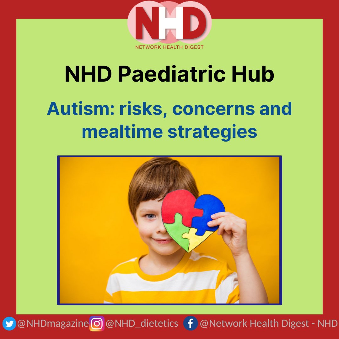 Network Health Digest (@nhdmagazine) on Twitter photo šØ NHD Paediatric Hub šØā
ā
Hazel Duncan, RD, heads up our Paediatric Hub throughout March.ā
ā
Hazel's article this month is āAutism: risks, concerns, and mealtime strategiesā.
<a href="/BDA_Paediatrics/">BDA Paediatric Group</a> <a href="/Autism/">National Autistic Society</a> šØ NHD Paediatric Hub šØā
ā
Hazel Duncan, RD, heads up our Paediatric Hub throughout March.ā
ā
Hazel's article this month is āAutism: risks, concerns, and mealtime strategiesā.
<a href="/BDA_Paediatrics/">BDA Paediatric Group</a> <a href="/Autism/">National Autistic Society</a>
