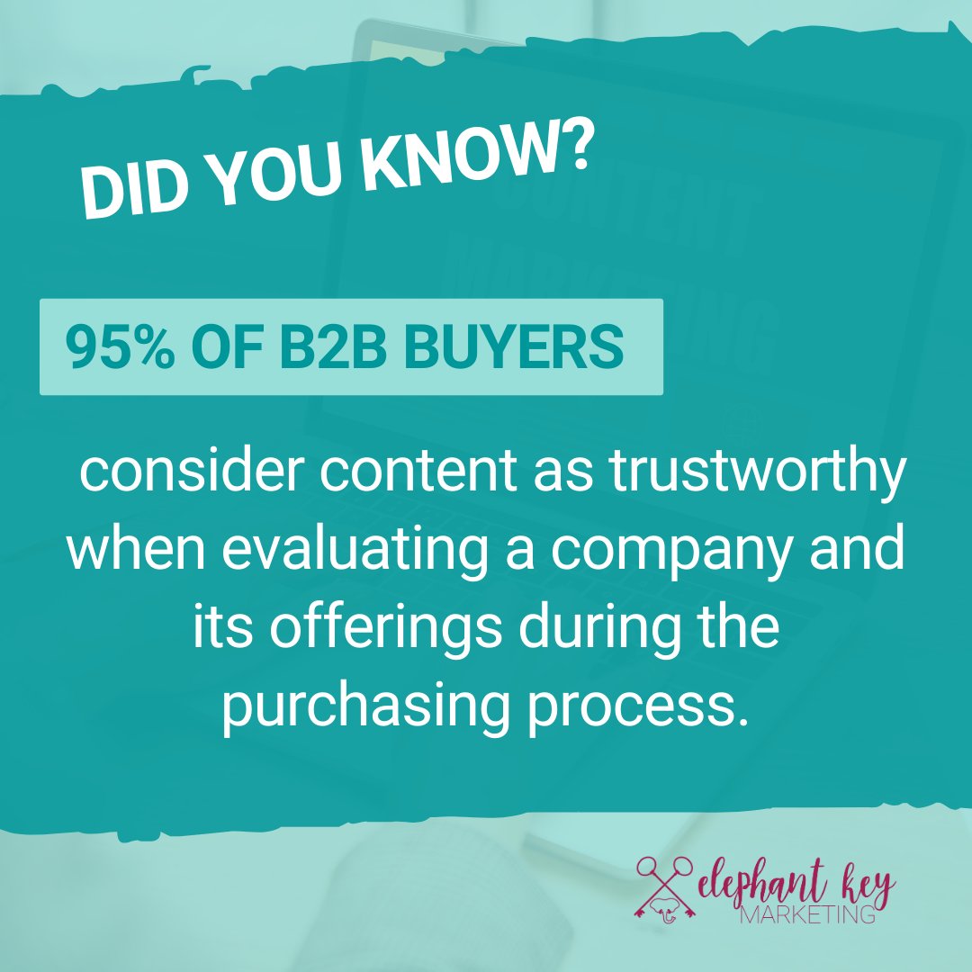 ElephantKey's tweet image. One of the big challenges with offering #B2BSocialMedia marketing to clients is that there’s a limited ability to show #DirectPurchases from the posts.

The truth is that a lot of the results we’ll see will be indirect.

What are your thoughts?

#SocialMediaMarketing
