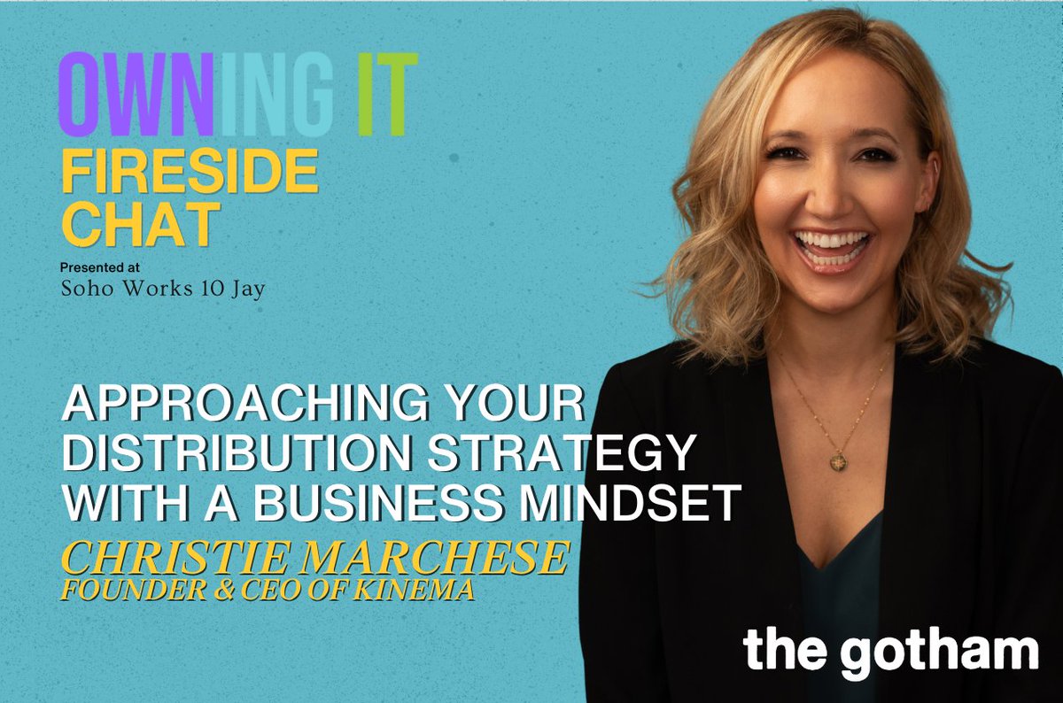 New York Filmmakers: Save the date! 📅 Join @weare_thegotham for a conversation Kinema CEO @ChristieM as she shares tools and tactics for filmmakers to approach their distribution strategy! Thursday, March 21, 2024 6:00 PM EDT RSVP rsvp.thegotham.org/5AABA975-A283-…