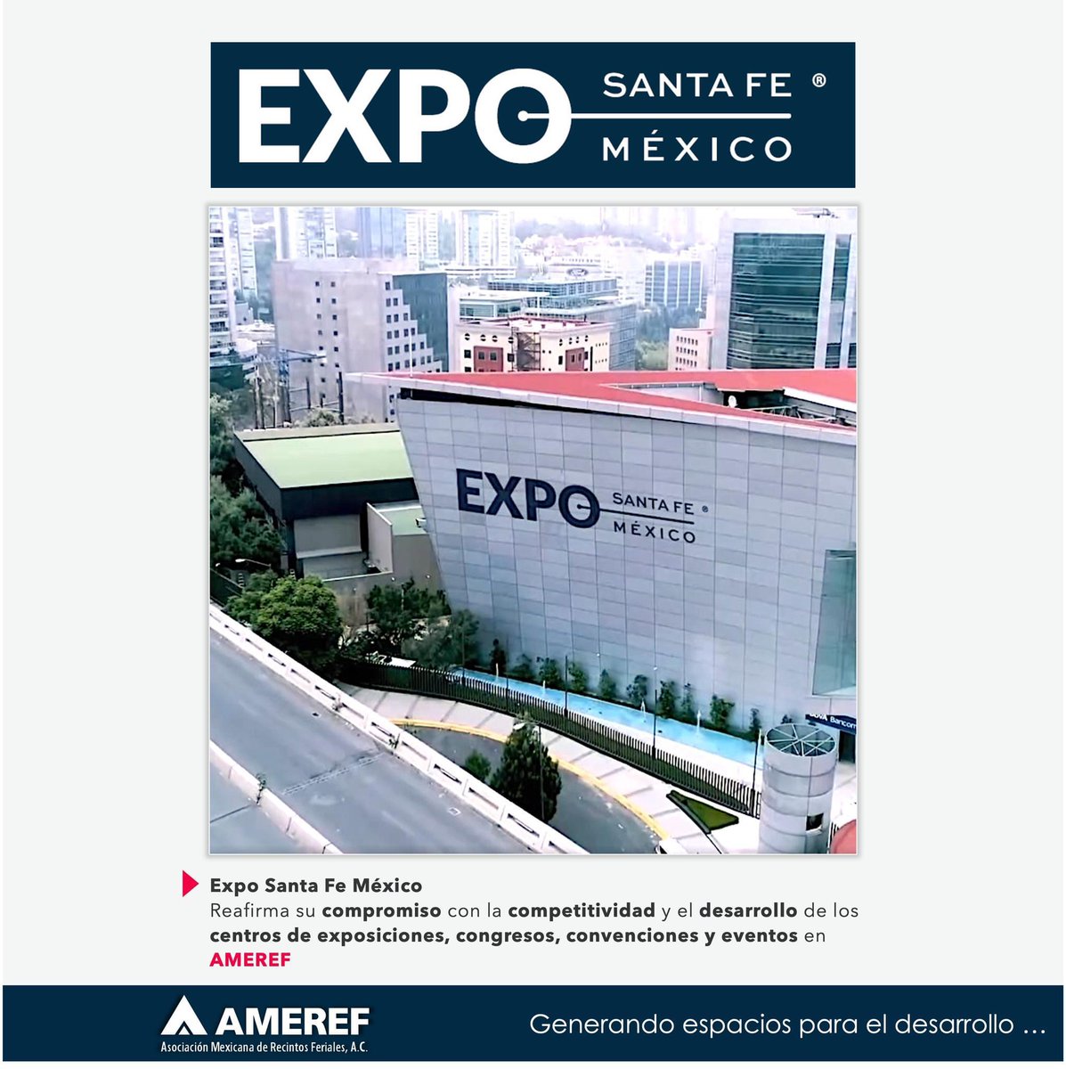 Expo Santa Fe México en el 2024 sigue haciendo equipo dentro de AMEREF: la comunidad de los más importantes especialistas en la gestión de centros de exposiciones, congresos, convenciones y eventos. #AMEREF #comir #Recintos #recintosferiales #centrosdeexposiciones