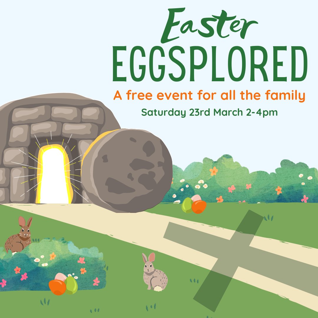 Easter Eggsplored is back! An exciting free event, focusing on the Easter Story.