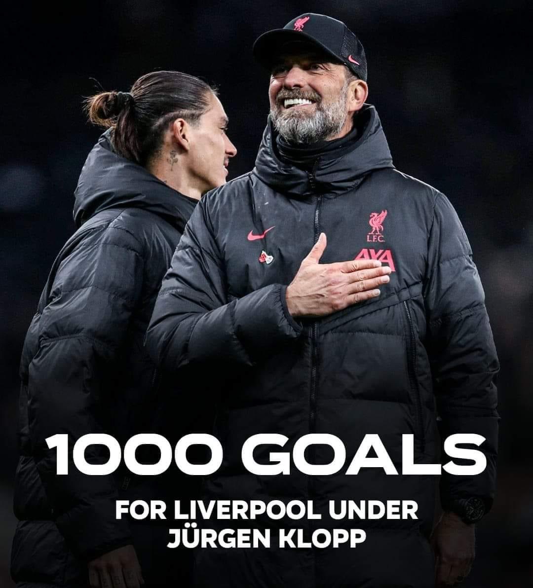 🔴🔴 1️⃣0️⃣0️⃣0️⃣ Goals 🎖🎖🎖

📌 LFC milestone goalscorers under Klopp

1 - Emre Can
100 - Adam Lallana
200 - Philippe Coutinho
300 - Roberto Firmino
400 - Toby Alderweireld (OG)
500 - Roberto Firmino
600 - Mo Salah
700 - Diogo Jota
800 - Trent Alexander-Arnold
900 - Dominik