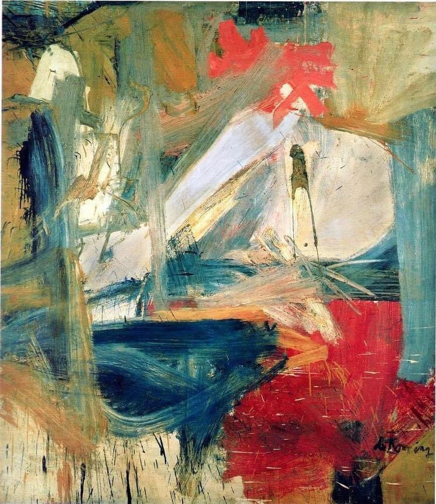 Willem de Kooning (1904-1997)
February 1957 
#VentagliDiParole 
 #willemdekooning #dekooning #abstractexperssionism #actionpainting #americanart #landscape #composition #abstract #artist  #museum #artistsoninstagram #artistsoninstagram #art🎨
