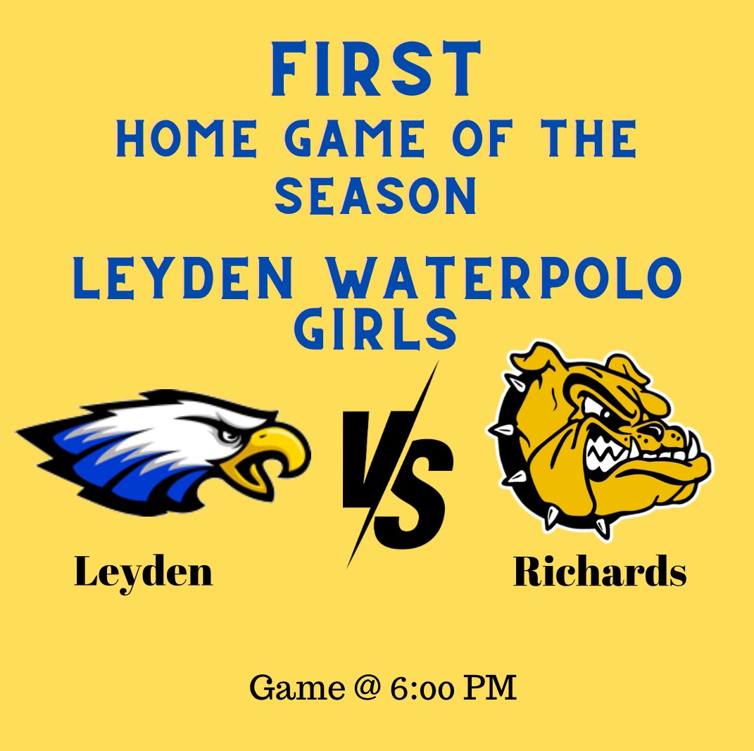 LeydenPolo's tweet photo. Come and watch your Leyden Eagles first home game waterpolo for the season @leydenpride212 @Leydenathletics #leydenpride https://t.co/Cm8OE3P3an