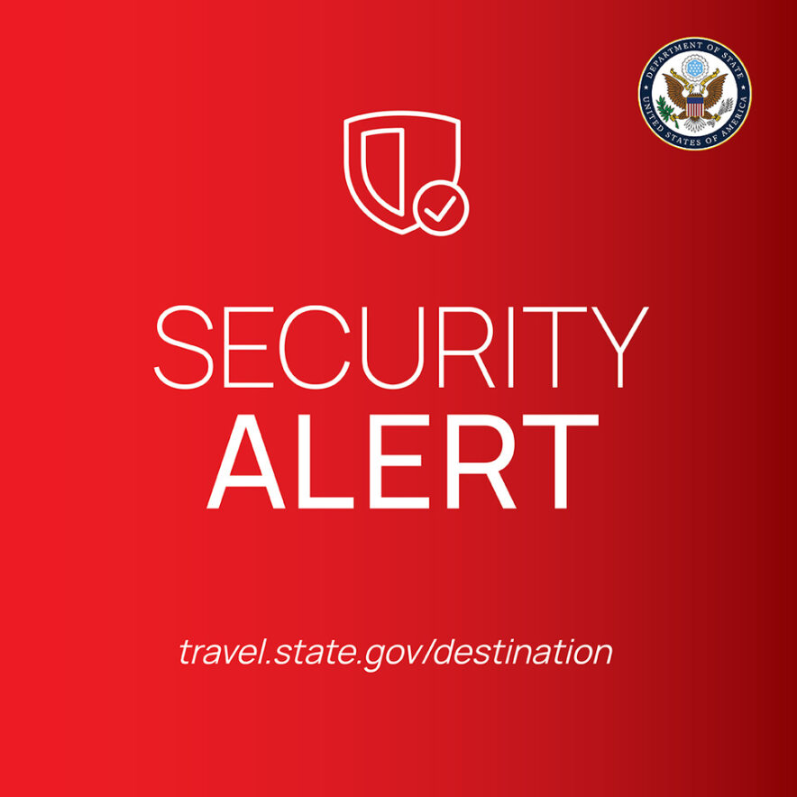 Text graphic that says Security Alert