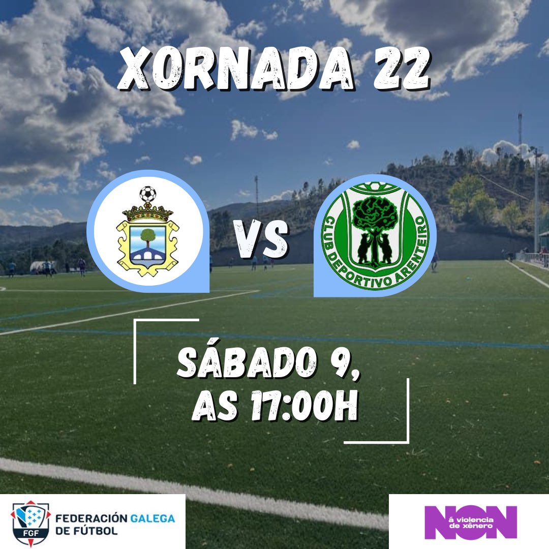CFCORTEGADA's tweet photo. Sábado, día de partido na casa contra o C.D. Arenteiro B

🏟 A Lomba - Sumi Cortés
🕓 17:00h
📆 9 de marzo

💙🤍 

#cfcortegada #venanimaraonosoequipo https://t.co/IAKpkcYFDr