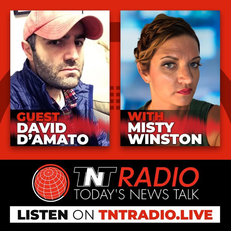 JOIN DAVID D’AMATO ON ‘THE MISTY WINSTON SHOW!’ 
5PM NY / 8AM BRISBANE / 10PM LONDON.
@SarcasmStardust @IndieMediaToday @ReefBreland @dsdamato @tntradiolive