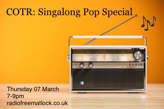 .. and here’s some singalong glam-pop for ya! On @RadioMatlock #COTR Listen >>> radiofreematlock.co.uk