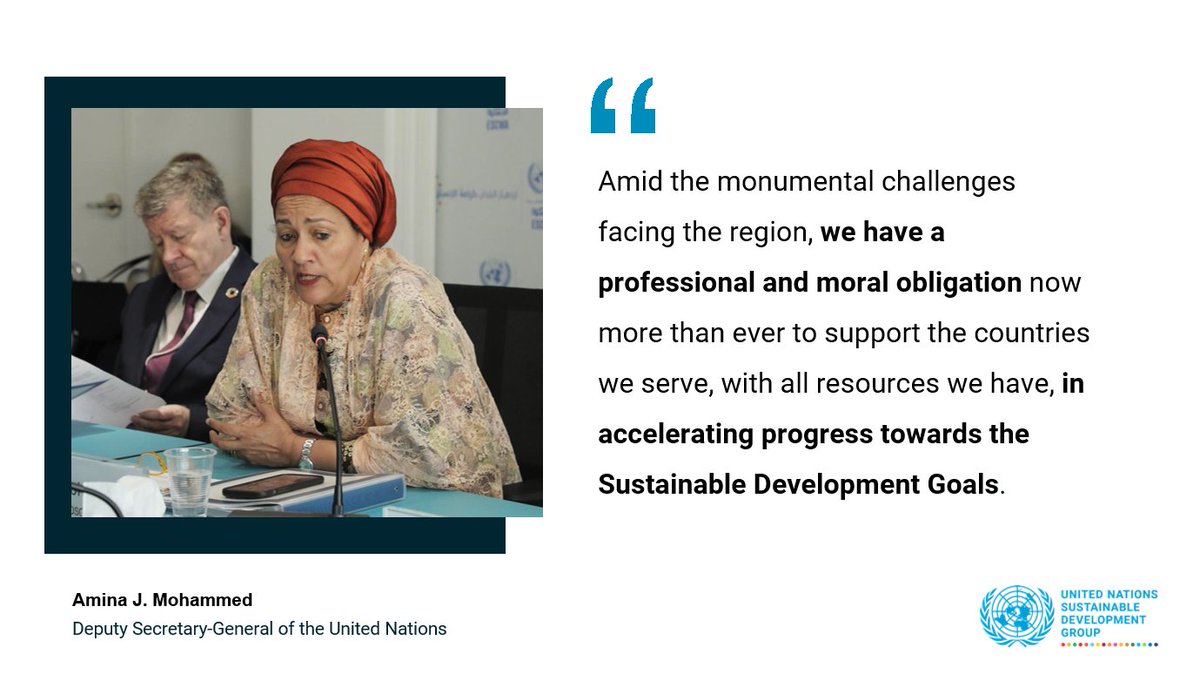 Our <a href="/UN/">United Nations</a> Coordinators of the Arab States reunited with <a href="/AminaJMohammed/">Amina J Mohammed</a> in Beirut to discuss #GlobalGoals progress and how to boost action amidst fragile and conflict contexts of the region.

⏩bit.ly/49FfLUB