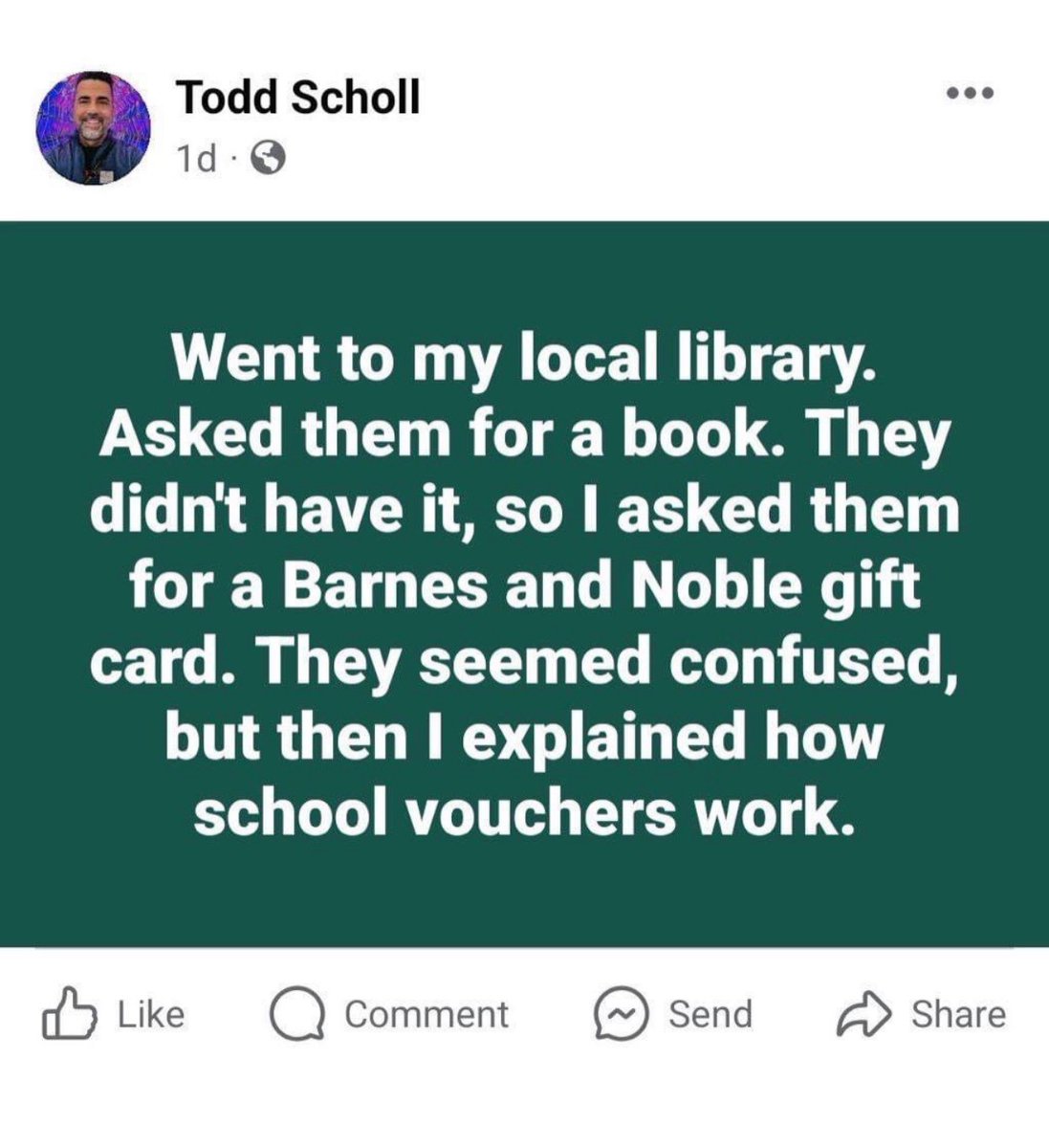 @TheTNHoller @TNedu @TNRepParkinson It’s the Private School’s choice, not the parents’ choice. Same as it’s always been except now our taxpayer funded education budget will be raided to help pay private school tuition for the chosen ones.
#LeesVoucherScam