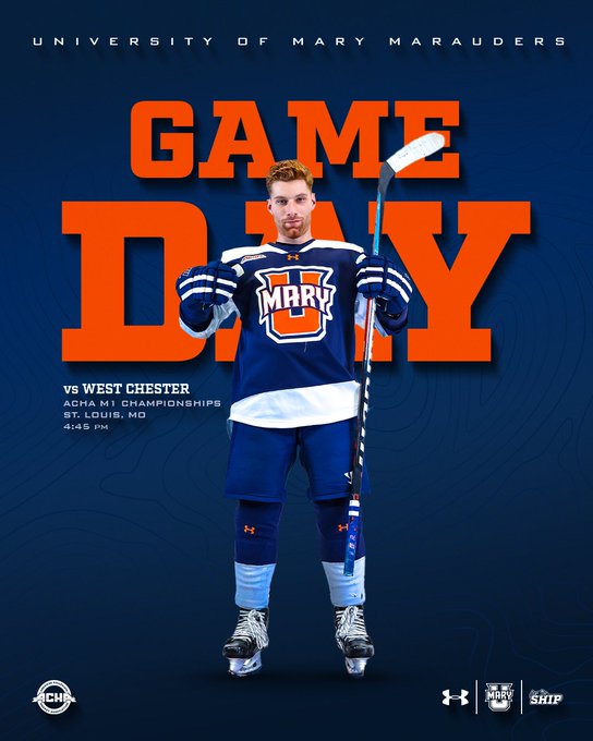 umarysports's tweet photo. Join us at Chick’s Place to watch the @UMaryMHockey opening round game of the 2024 ACHA M1 Championships! #fortheship #lifeatmary https://t.co/2r5vFVi4qr